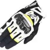 Rękawice motocyklowe Alpinestars SMX-2 Air carbon czarny/biały/żółty fluo rozmiar S