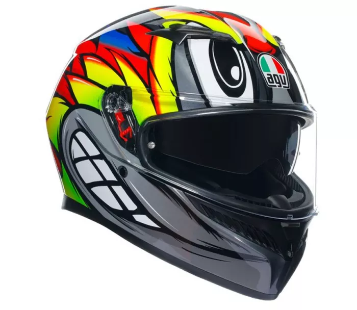 Kask motocyklowy AGV K3 E2206 MPLK BIRDY 2.0 GREY/YELLOW/RED