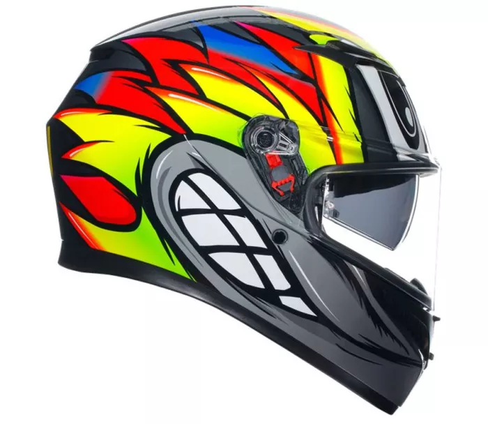 Kask motocyklowy AGV K3 E2206 MPLK BIRDY 2.0 GREY/YELLOW/RED