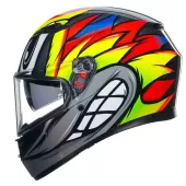 Kask motocyklowy AGV K3 E2206 MPLK BIRDY 2.0 GREY/YELLOW/RED