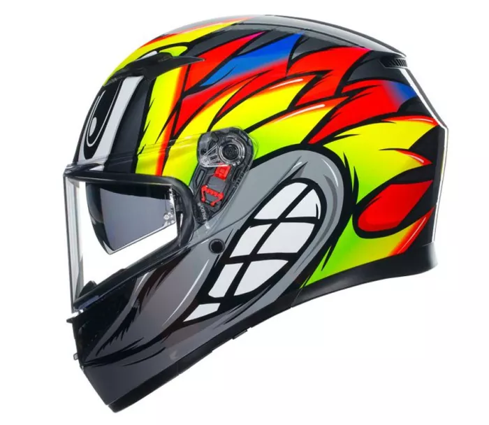 Kask motocyklowy AGV K3 E2206 MPLK BIRDY 2.0 GREY/YELLOW/RED