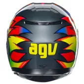 Kask motocyklowy AGV K3 E2206 MPLK BIRDY 2.0 GREY/YELLOW/RED