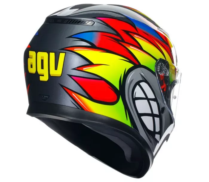 Kask motocyklowy AGV K3 E2206 MPLK BIRDY 2.0 GREY/YELLOW/RED