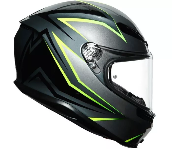 Kask integralny AGV K6 ECE MULTI MPLK FLASH GREY / BLACK / LIME