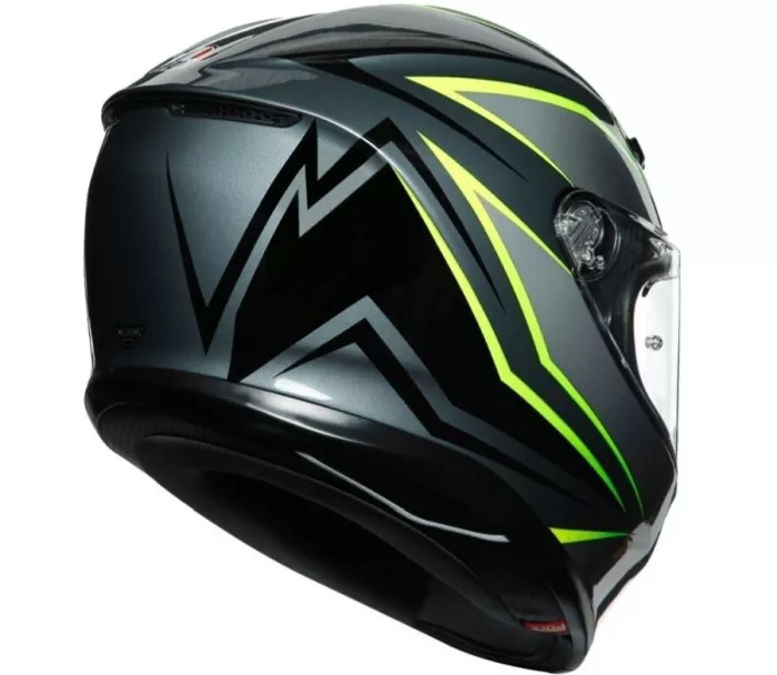 Kask integralny AGV K6 ECE MULTI MPLK FLASH GREY / BLACK / LIME