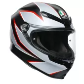 Kask motocyklowy AGV K6 ECE MULTI MPLK FLASH MATT CZARNY / SZARY / CZERWONY