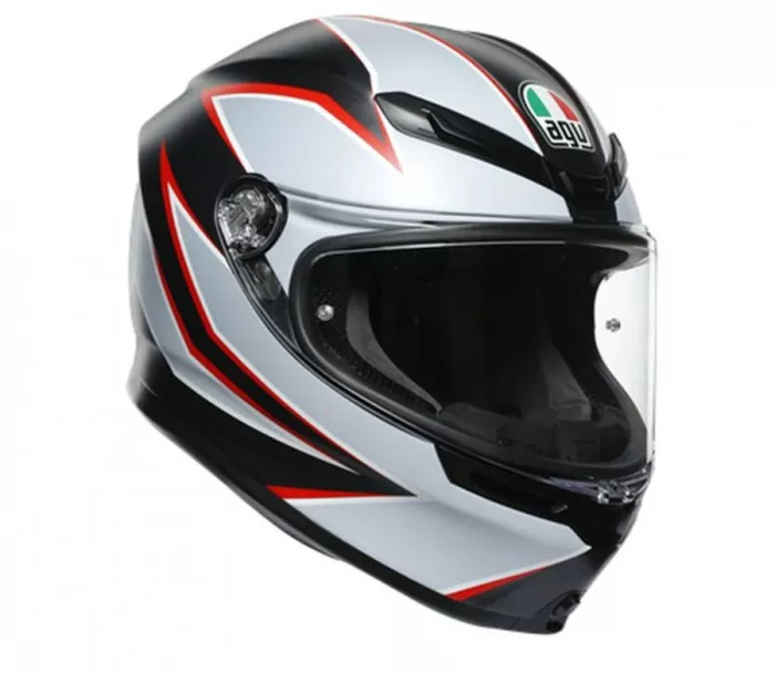 Kask motocyklowy AGV K6 ECE MULTI MPLK FLASH MATT CZARNY / SZARY / CZERWONY