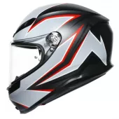 Kask motocyklowy AGV K6 ECE MULTI MPLK FLASH MATT CZARNY / SZARY / CZERWONY