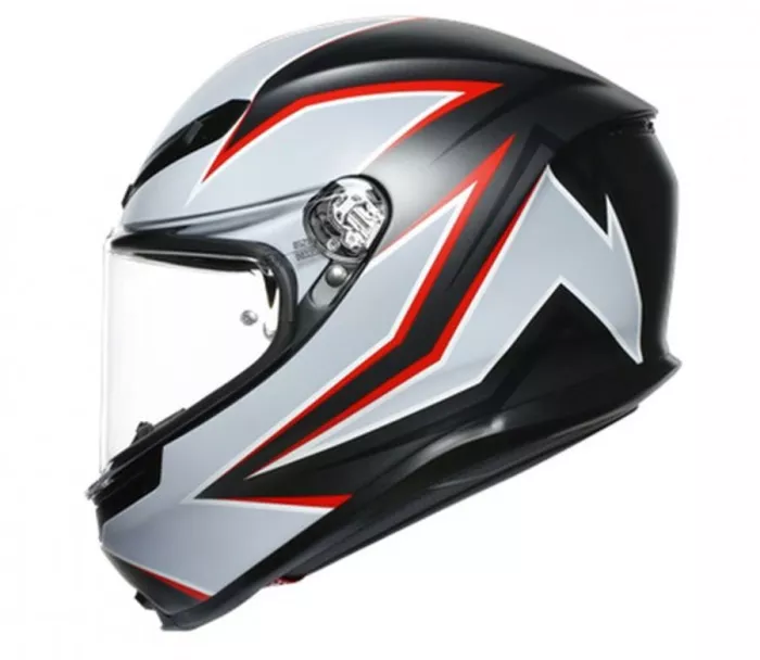 Kask motocyklowy AGV K6 ECE MULTI MPLK FLASH MATT CZARNY / SZARY / CZERWONY