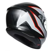 Kask motocyklowy AGV K6 ECE MULTI MPLK FLASH MATT CZARNY / SZARY / CZERWONY