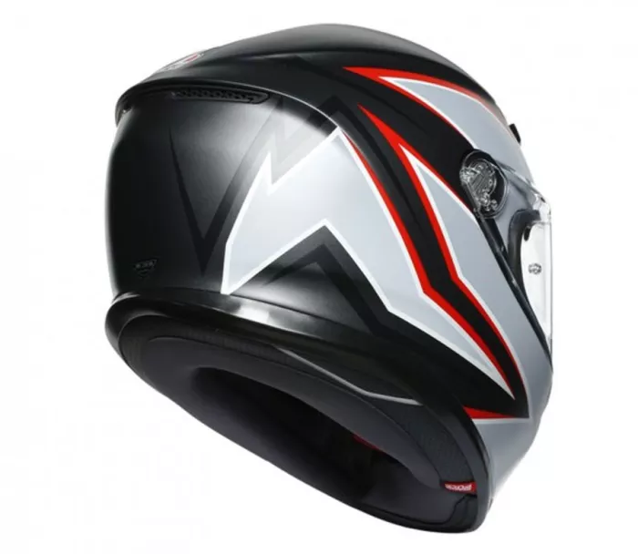 Kask motocyklowy AGV K6 ECE MULTI MPLK FLASH MATT CZARNY / SZARY / CZERWONY