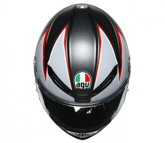 Kask motocyklowy AGV K6 ECE MULTI MPLK FLASH MATT CZARNY / SZARY / CZERWONY