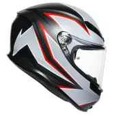 Kask motocyklowy AGV K6 ECE MULTI MPLK FLASH MATT CZARNY / SZARY / CZERWONY