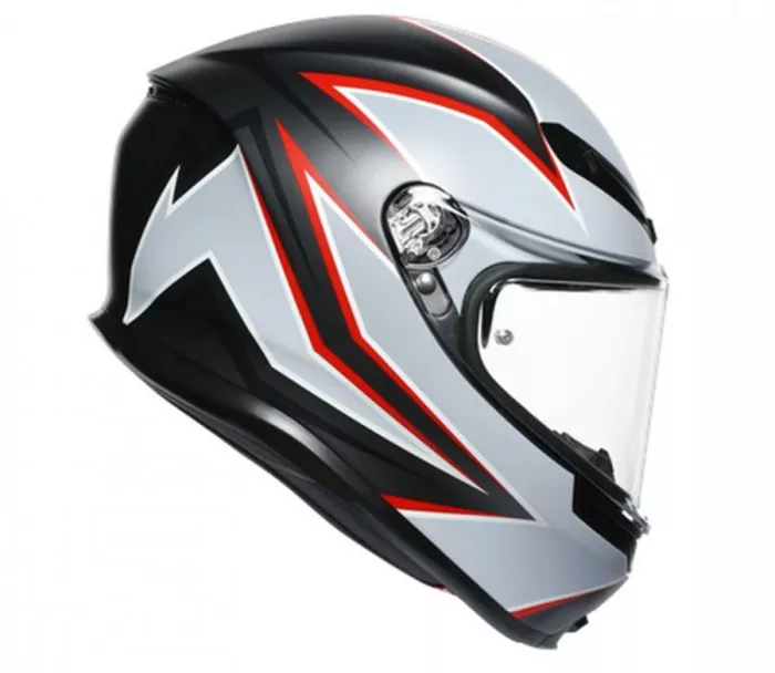 Kask motocyklowy AGV K6 ECE MULTI MPLK FLASH MATT CZARNY / SZARY / CZERWONY