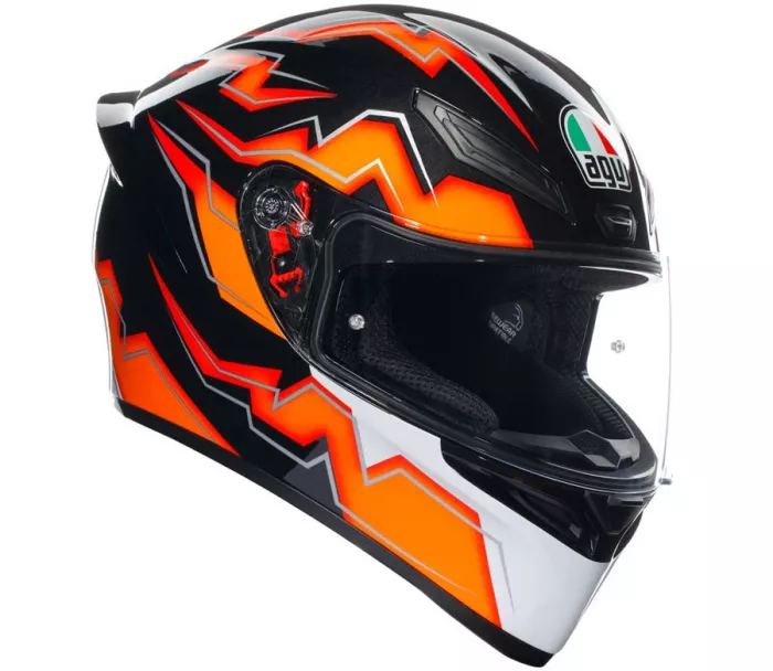 Kask motocyklowy AGV K1S KRIPTON CZARNY/POMARAŃCZOWY