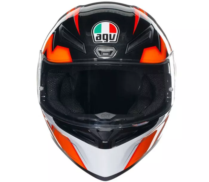 Kask motocyklowy AGV K1S KRIPTON CZARNY/POMARAŃCZOWY