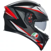 Kask motocyklowy AGV K5S MULTI MPLK PLASMA CZARNY/SZARY/CZERWONY