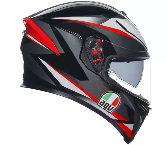 Kask motocyklowy AGV K5S MULTI MPLK PLASMA CZARNY/SZARY/CZERWONY