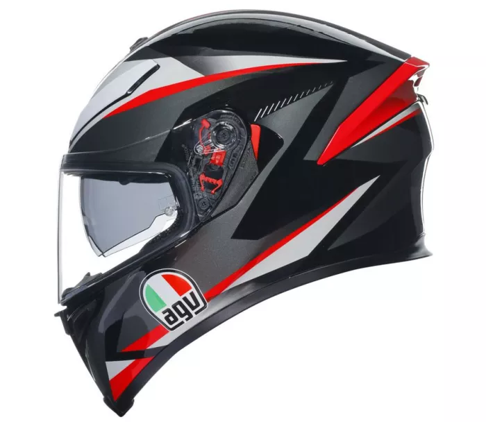 Kask motocyklowy AGV K5S MULTI MPLK PLASMA CZARNY/SZARY/CZERWONY