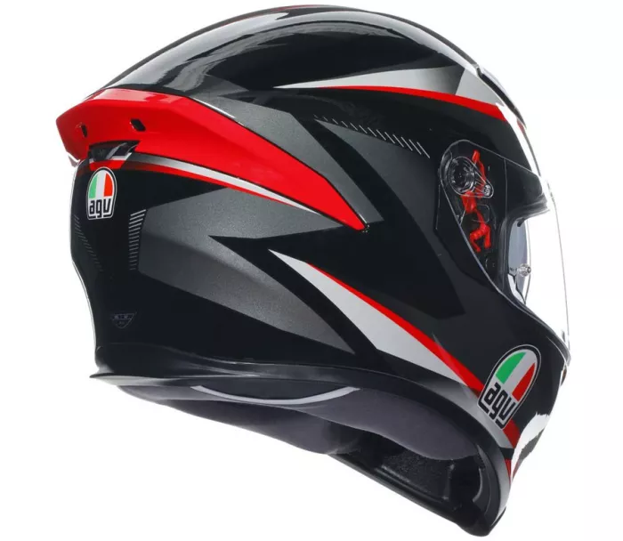 Kask motocyklowy AGV K5S MULTI MPLK PLASMA CZARNY/SZARY/CZERWONY