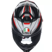 Kask motocyklowy AGV K5S MULTI MPLK PLASMA CZARNY/SZARY/CZERWONY