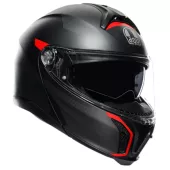 Kask motocyklowy AGV TOURMODULAR MULTI MPLK FREQUENCY MATT GUNMETAL / RED