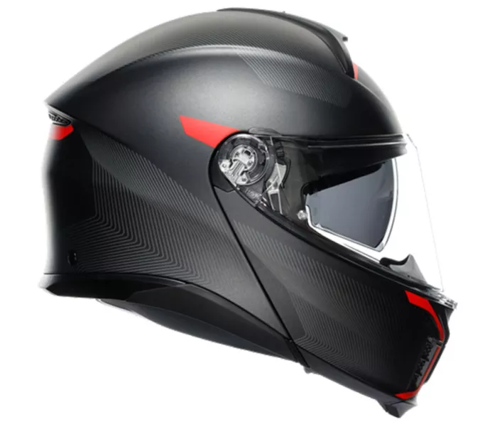 Kask motocyklowy AGV TOURMODULAR MULTI MPLK FREQUENCY MATT GUNMETAL / RED