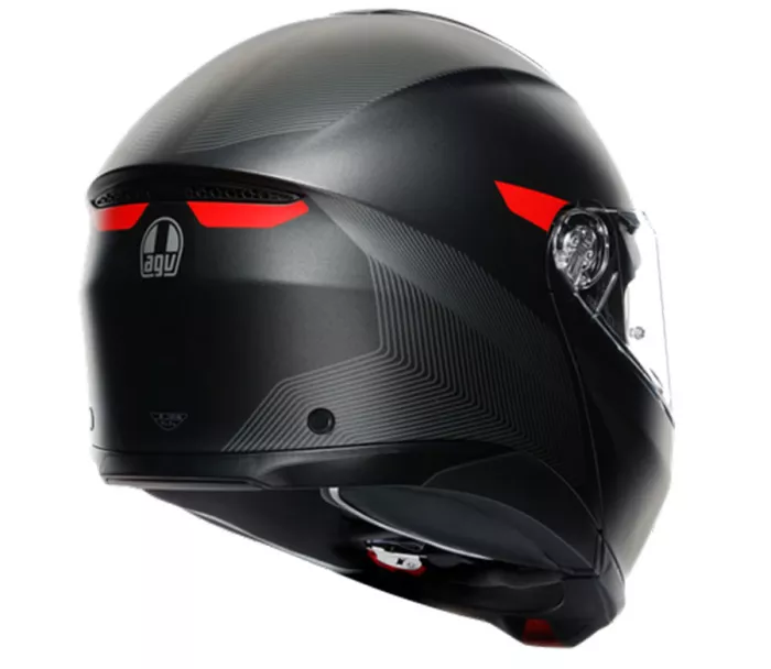 Kask motocyklowy AGV TOURMODULAR MULTI MPLK FREQUENCY MATT GUNMETAL / RED