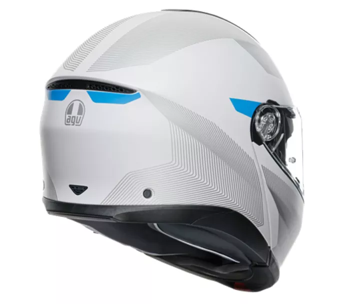 Kask motocyklowy AGV TOURMODULAR MULTI MPLK FREQUENCY LIGHT GREY / BLUE