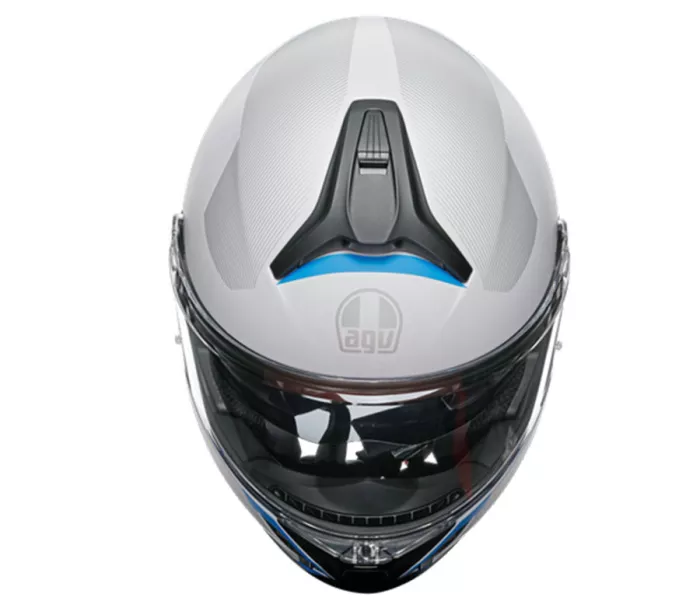 Kask motocyklowy AGV TOURMODULAR MULTI MPLK FREQUENCY LIGHT GREY / BLUE