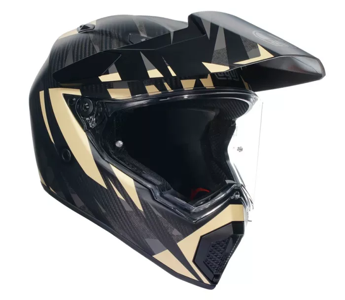 Kask motocyklowy AGV AX9 MPLK E2206 STEPPA MATT CARBON/GREY/SAND