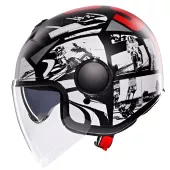 Kask motocyklowy AGV ETERES E2206 HISTORY MATT BLACK/WHITE/RED