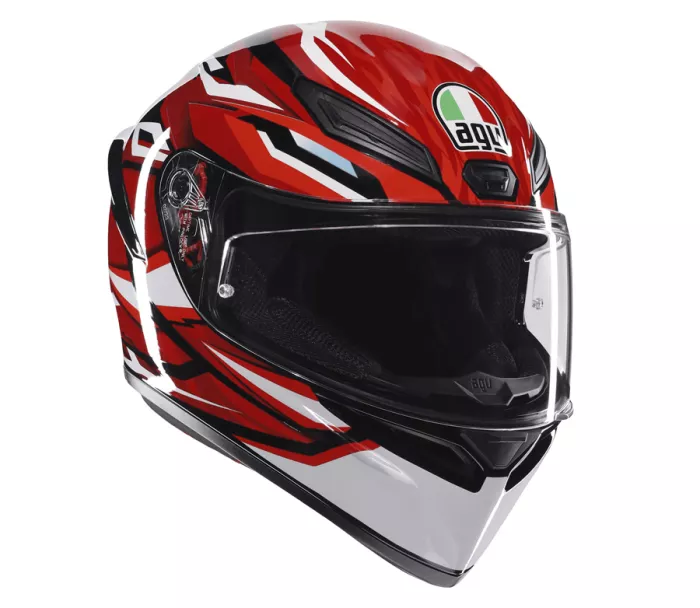 Kask motocyklowy AGV K1 S E2206 LION BLACK/RED/WHITE