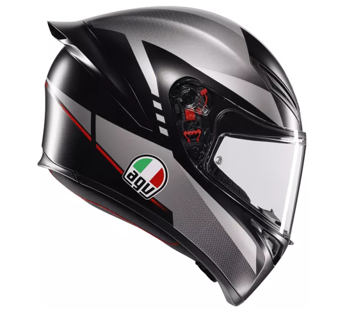 Kask motocyklowy AGV K1 S E2206 LAP MATT BLACK/GREY/RED