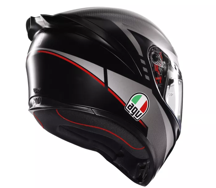 Kask motocyklowy AGV K1 S E2206 LAP MATT BLACK/GREY/RED