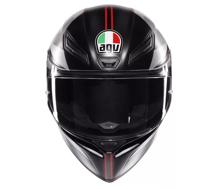 Kask motocyklowy AGV K1 S E2206 LAP MATT BLACK/GREY/RED