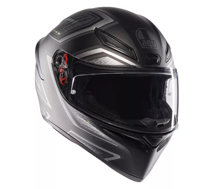 Helma na moto AGV K1 S E2206 SLING MATT BLACK/GREY