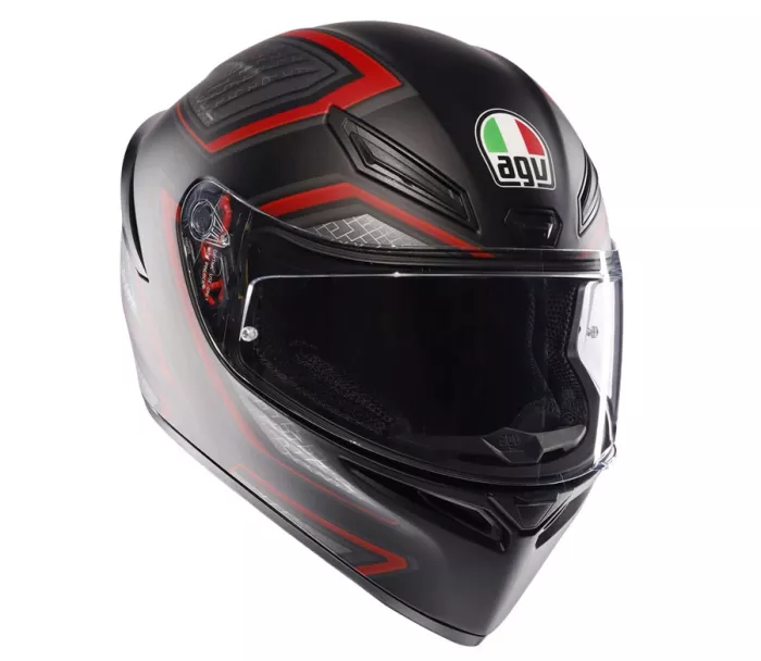 Kask motocyklowy AGV K1 S E2206 SLING MATT BLACK/RED