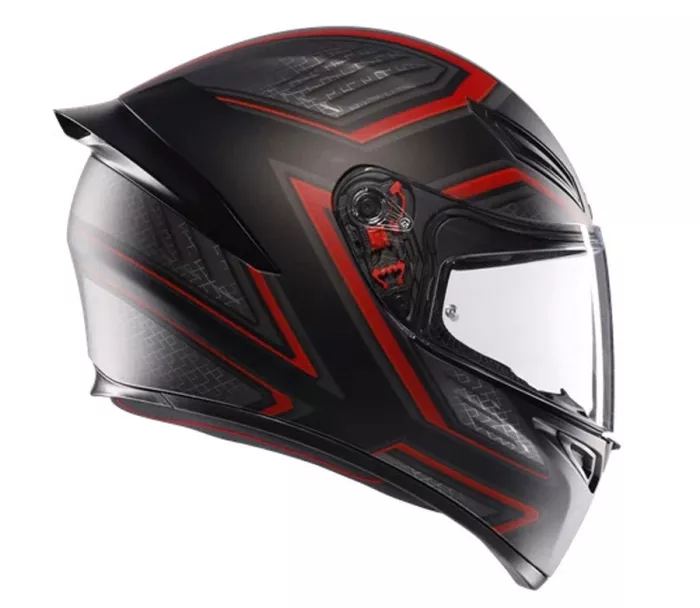 Kask motocyklowy AGV K1 S E2206 SLING MATT BLACK/RED