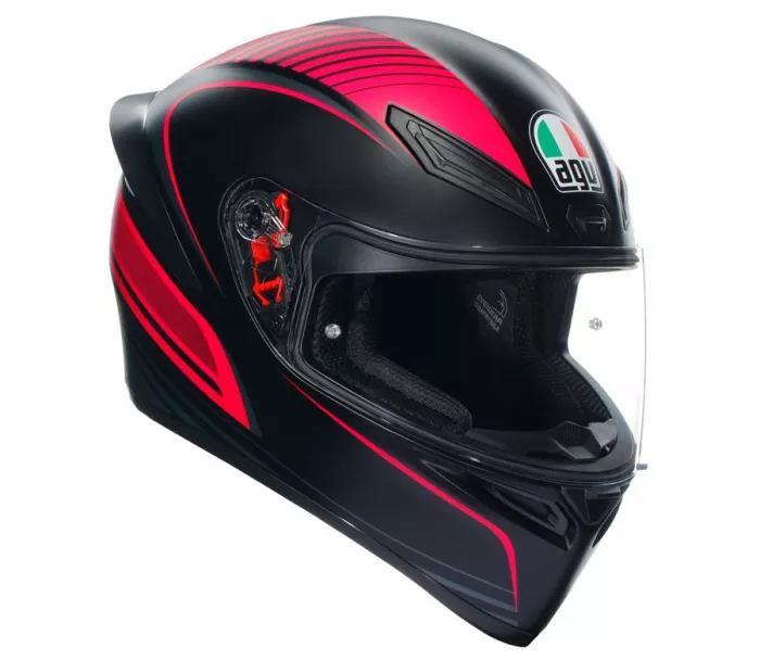 Kask motocyklowy AGV K1 S E2206 WARMUP BLACK/PINK