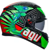 Kask motocyklowy AGV K3 E2206 KAMALEON BLACK/RED/GREEN