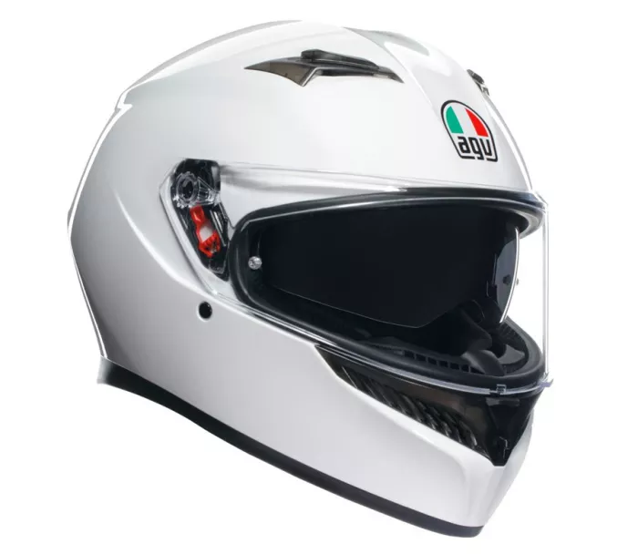 Helma na moto AGV K3 E2206 MPLK MONO SETA WHITE