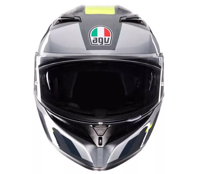 Kask motocyklowy AGV K3 E2206 MPLK SHADE GREY/YELLOW FLUO