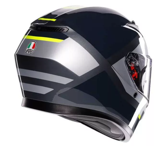 Kask motocyklowy AGV K3 E2206 MPLK SHADE GREY/YELLOW FLUO