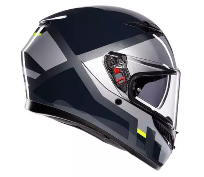 Kask motocyklowy AGV K3 E2206 MPLK SHADE GREY/YELLOW FLUO