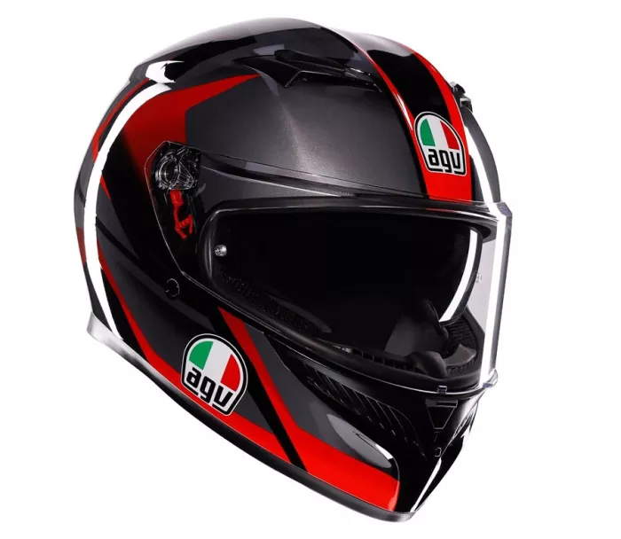 Kask motocyklowy AGV K3 E2206 MPLK STRIGA BLACK/GREY/RED