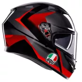 Kask motocyklowy AGV K3 E2206 MPLK STRIGA BLACK/GREY/RED