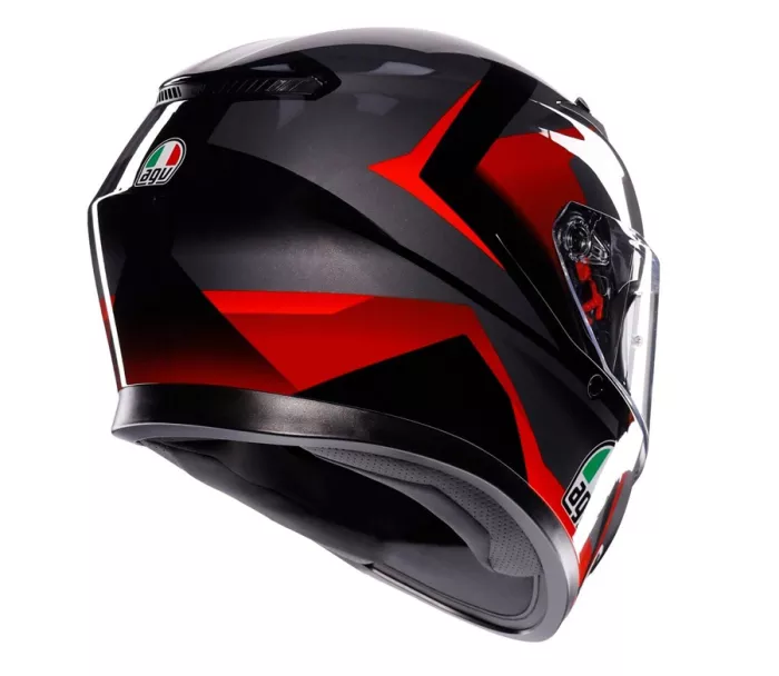 Kask motocyklowy AGV K3 E2206 MPLK STRIGA BLACK/GREY/RED