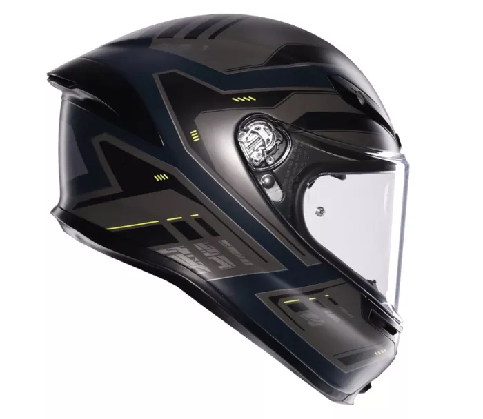 Kask motocyklowy AGV K6 S E2206 MPLK ENHANCE MATT GREY/YELLOW FLUO