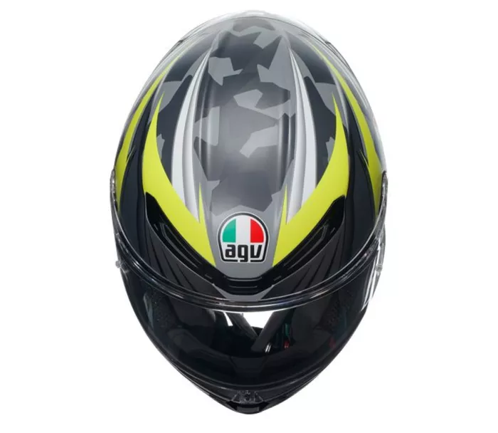 Kask motocyklowy AGV K6 S E2206 MPLK EXCITE MATT CAMO/YELLOW FLUO